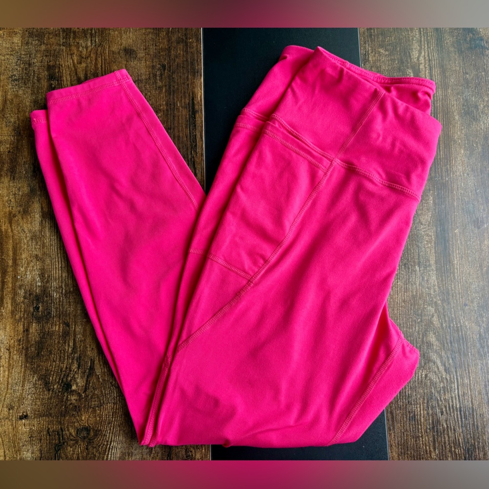 Torrid Hot Pink Leggings - Picture 4 of 11